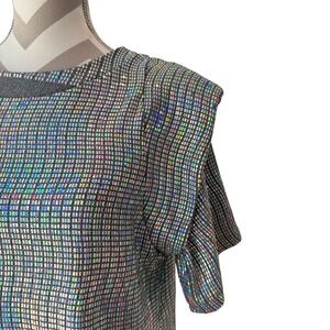 Fashion‎ Nova Metallic Dress, Size Medium, Iridescent Sparkle Festival Party